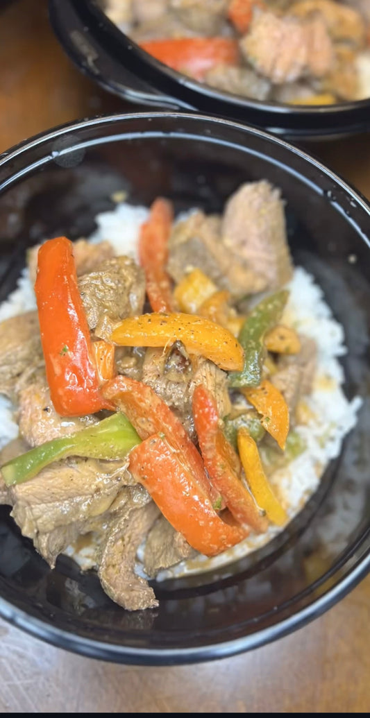 Steak and Peppers Ft. Rice